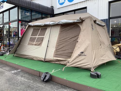 Naturehike (ネイチャーハイク) ワンタッチテント キャノピーポール3本欠品・土ヨゴレ有 VILLAGE13