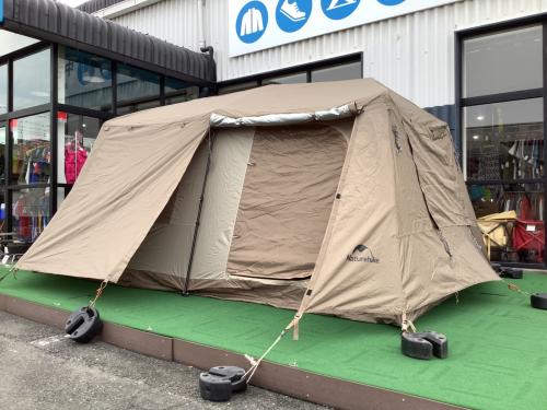 Naturehike (ネイチャーハイク) ワンタッチテント キャノピーポール3本欠品・土ヨゴレ有 VILLAGE13