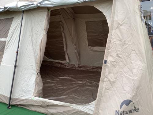 Naturehike (ネイチャーハイク) ワンタッチテント キャノピーポール3本欠品・土ヨゴレ有 VILLAGE13