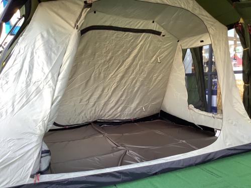 OGAWA (オガワ) ツールームテント 土ヨゴレ有 オリーブ ソレスト 約600×370×210㎝ 4～6人用 程度B 程度A スカートあり ハンマーなし/説明書あり