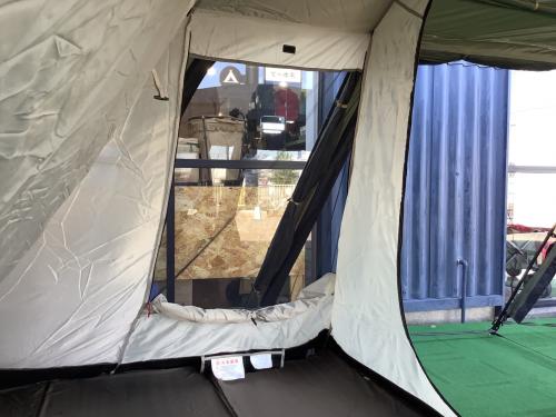 OGAWA (オガワ) ツールームテント 土ヨゴレ有 オリーブ ソレスト 約600×370×210㎝ 4～6人用 程度B 程度A スカートあり ハンマーなし/説明書あり