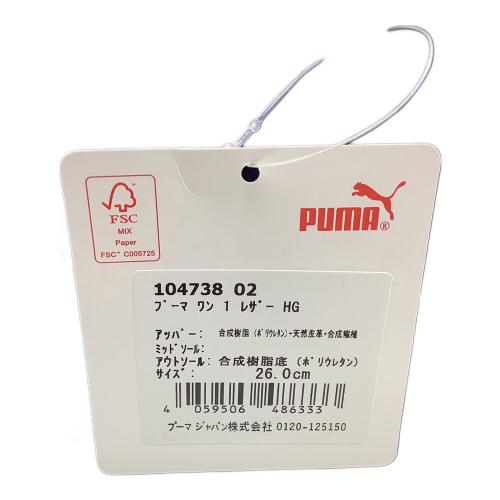 PUMA (プーマ) サッカースパイク メンズ SIZE 26cm ネイビー ワン 1 Lth HG 104738