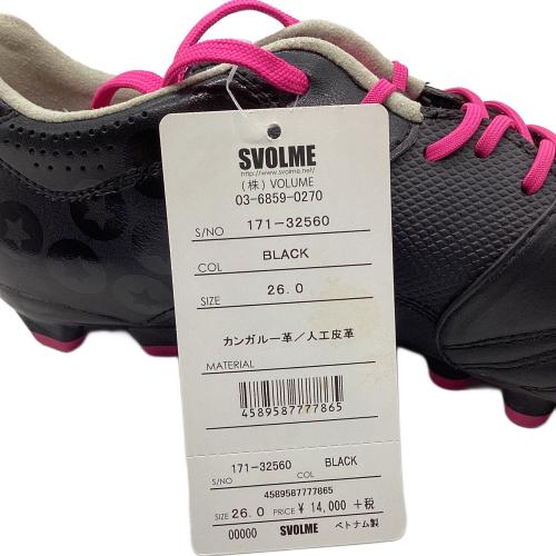 svolme (スボルメ) サッカースパイク メンズ SIZE 26cm ブラック DELSALMA 4 LE 171-32560