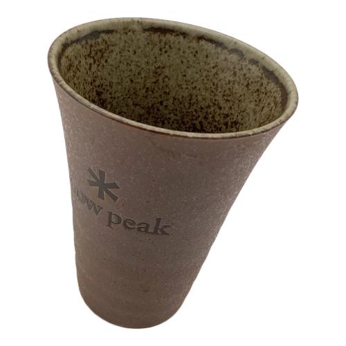 Snow peak (スノーピーク) アウトドア食器 陶器製/廃盤ノベルティ 素焼きビアマグ