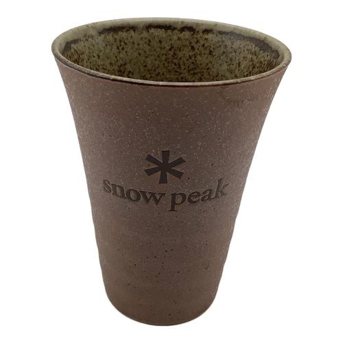 Snow peak (スノーピーク) アウトドア食器 陶器製/廃盤ノベルティ 素焼きビアマグ