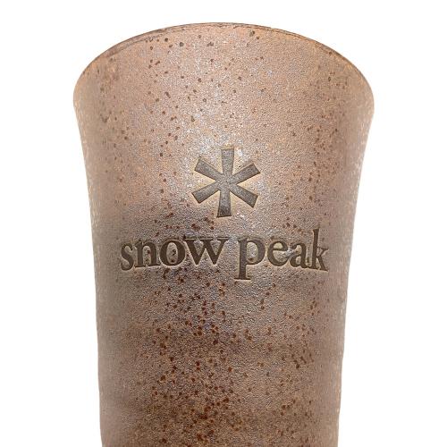 Snow peak (スノーピーク) アウトドア食器 陶器製/廃盤ノベルティー 素焼きビアマグ