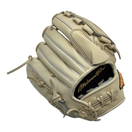 MIZUNO (ミズノ) 硬式グローブ 約29cm ベージュ 耕作印 HAGA JAPAN 布袋付 MIZUNO PRO ORDER 投手用