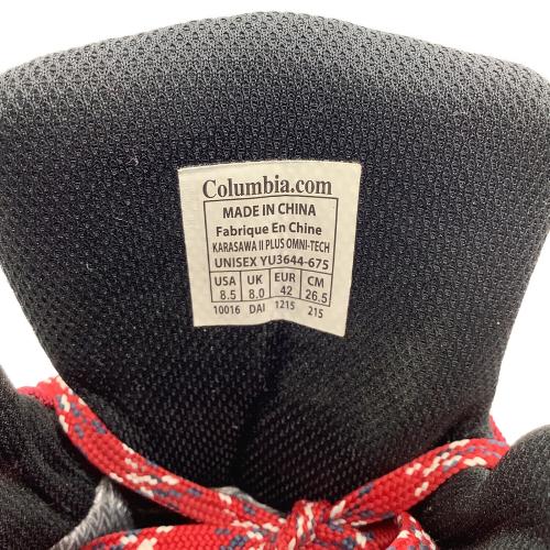 Columbia (コロンビア) トレッキングシューズ ユニセックス SIZE 26.5cm レッド YU3644 カラサワIIプラス ハイカット(ソフトソール)