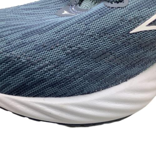 MIZUNO (ミズノ) ランニングシューズ J1GD240371 ウエーブライダー 28 レディース SIZE 25cm ネイビー×黄緑