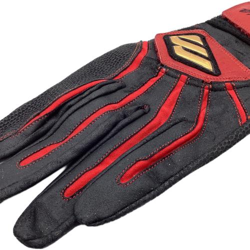 東京ヤクルトスワローズ (トウキョウヤクルトスワローズ) 応援グッズ ブラック×レッド バッティンググローブ 刺繍入りグローブ プロ仕様モデル