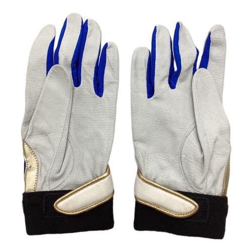 千葉ロッテマリーンズ (チバロッテマリーンズ) 応援グッズ ホワイト 【22】里崎智也 バッティンググローブ 刺繍入りグローブ プロ仕様モデル