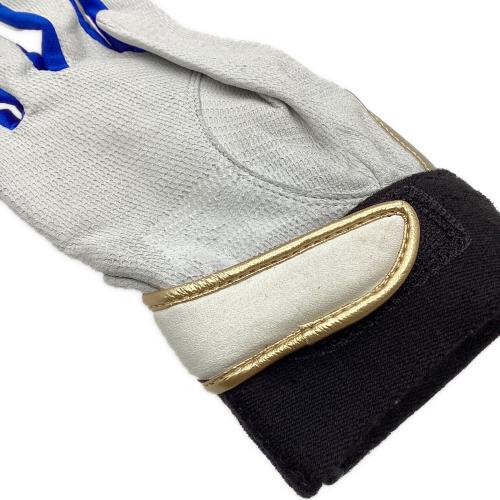 千葉ロッテマリーンズ (チバロッテマリーンズ) 応援グッズ ホワイト 【22】里崎智也 バッティンググローブ 刺繍入りグローブ プロ仕様モデル