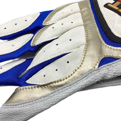 千葉ロッテマリーンズ (チバロッテマリーンズ) 応援グッズ ホワイト 【22】里崎智也 バッティンググローブ 刺繍入りグローブ プロ仕様モデル