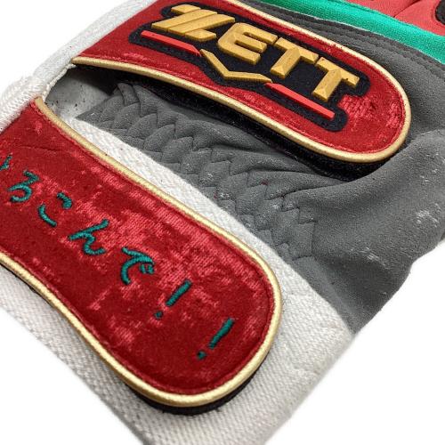 読売ジャイアンツ (ヨミウリジャイアンツ) 応援グッズ レッド ラミレス バッティンググローブ 刺繍入りグローブ プロ仕様モデル