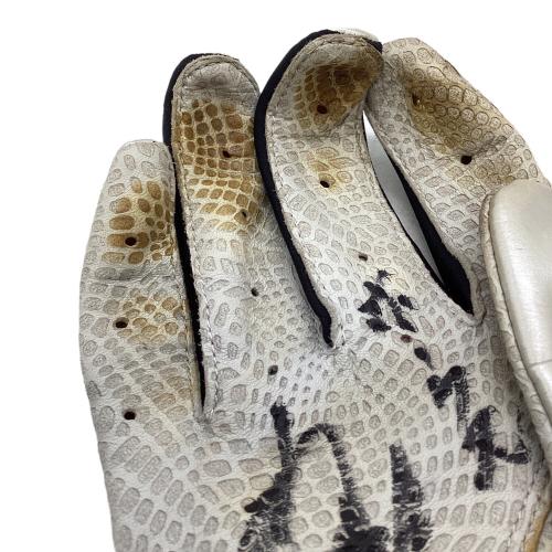 福岡ソフトバンクホークス 応援グッズ ブラック×ピンク バッティンググローブ・バンドセット サイン・刺繍入りグローブ プロ仕様モデル