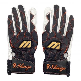 読売ジャイアンツ (ヨミウリジャイアンツ) 応援グッズ ブラック 【9】清水 バッティンググローブ 刺繍入りグローブ