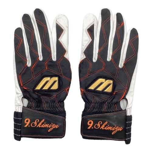 読売ジャイアンツ (ヨミウリジャイアンツ) 応援グッズ ブラック 【9】清水 バッティンググローブ 刺繍入りグローブ