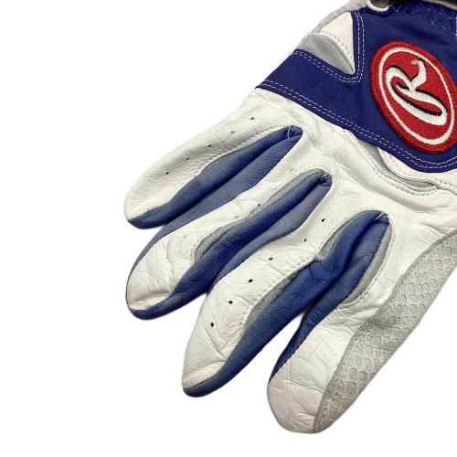 横浜DeNAベイスターズ (ヨコハマディーエヌエーベイスターズ) 応援グッズ ホワイト 【10】佐伯とのこと証明無し バッティンググローブ 刺繍入りグローブ