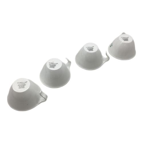 LAND'S アウトドア食器 カップ・プレート・ボウル各4個 ケース付 CORELLE アウトドアテーブルウェアセット