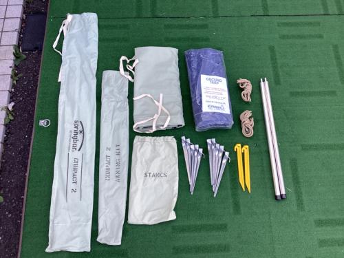 springbar (スプリングバー) ロッジテント パールグレー スプリングバー コンパクト2 約175.5×247×135(h)cm 1～2人用