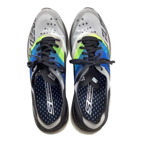 SKECHERS (スケッチャーズ) ランニングシューズ Skechers GOrun Speed Elite Hyper スピードエリート メンズ SIZE 28cm ブラック×ホワイト