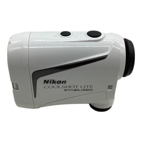 Nikon (ニコン) ゴルフ距離測定器 カバー付 ホワイト COOLSHOT LITE STABILIZED