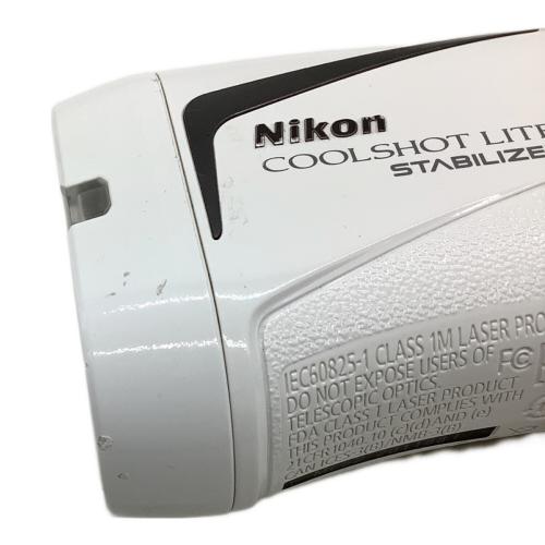 Nikon (ニコン) ゴルフ距離測定器 カバー付 ホワイト COOLSHOT LITE STABILIZED