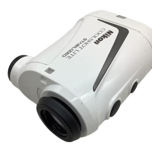 Nikon (ニコン) ゴルフ距離測定器 カバー付 ホワイト COOLSHOT LITE STABILIZED