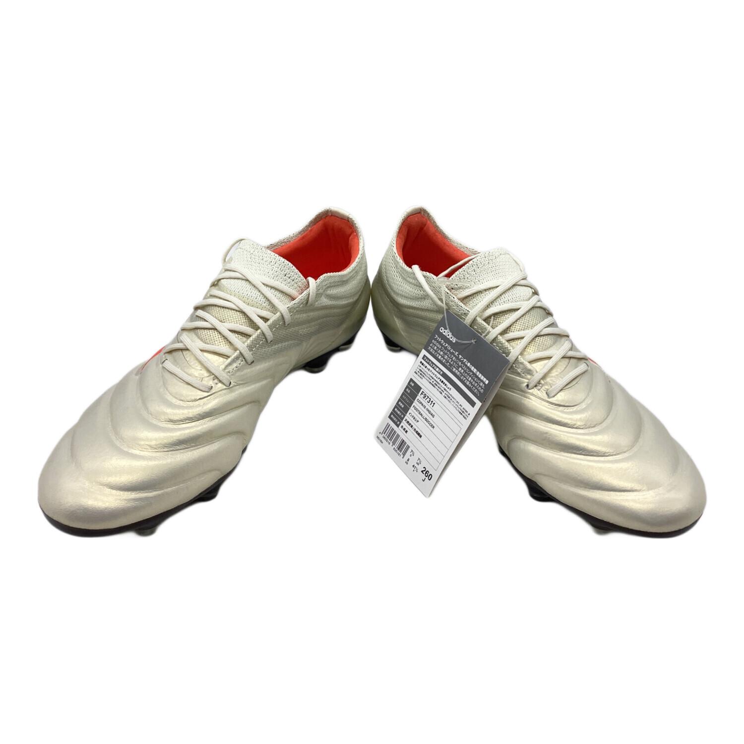 adidas (アディダス) サッカースパイク メンズ SIZE 26cm オフホワイト