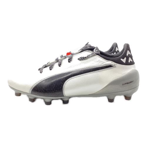 PUMA (プーマ) サッカースパイク メンズ SIZE 26cm ホワイト×ブラック エヴォタッチ J 1 HG 104434