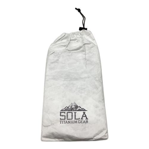 SOLA TITANIUM GEAR (ソラチタニウムギア) アウトドアテーブル シルバー×ブラック スーパーテーブル＃1 Super Table #1 チタン×カーボン