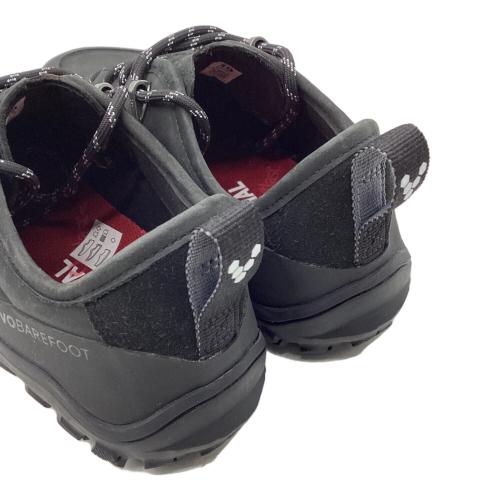 VIVOBARE FOOT (ビボベアフット) トレッキングシューズ レディース SIZE 24.5cm ブラック トラッカーレザーロー 209534-03 TRACKER LEATHER AT LOW ローカット