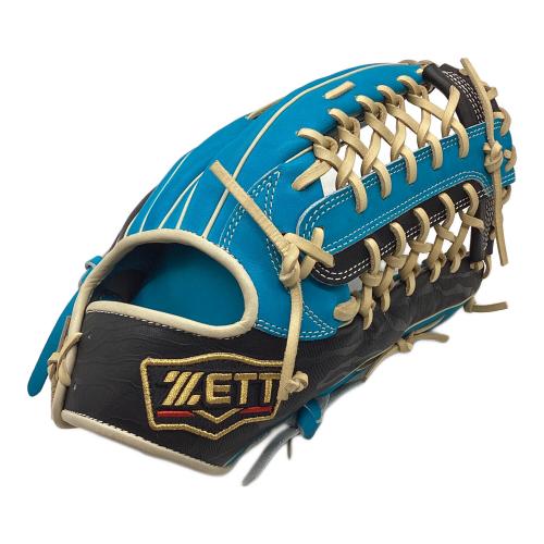 夏季限定　PRO3本セット ZETT (ゼット) 軟式グローブ 約32cm スカイブルー プロステイタス 外野