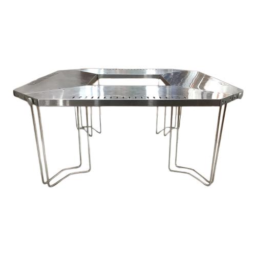 Snow peak (スノーピーク) 囲炉裏テーブル ST-050 シルバー ジカロテーブル