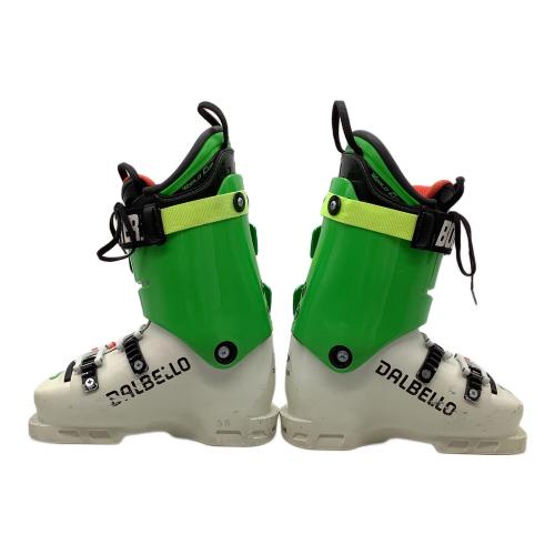 DALBELLO (ダルベロ) スキーブーツ レディース 22-22.5cm ホワイト×グリーン アタッチメント類現状付属 アルペン規格 264ｍｍ DRS WC SS UNI