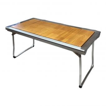 Snow peak (スノーピーク) アウトドアテーブル CK-080 シルバー×ブラウン エントリーIGT