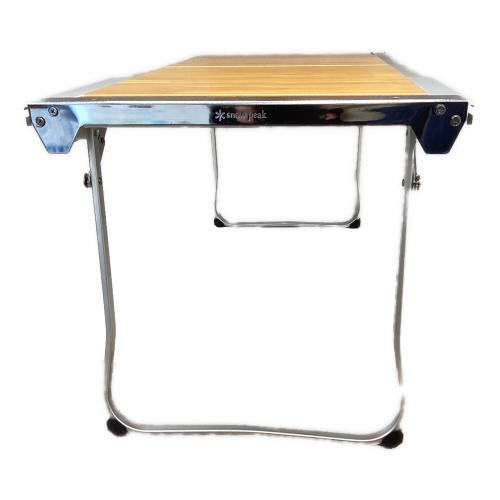 Snow peak (スノーピーク) アウトドアテーブル CK-080 シルバー×ブラウン エントリーIGT