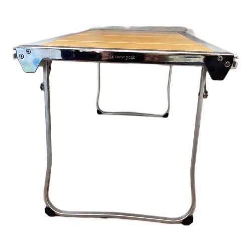 Snow peak (スノーピーク) アウトドアテーブル CK-080 シルバー×ブラウン エントリーIGT