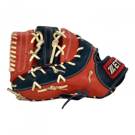 ZETT (ゼット) 軟式グローブ レッド GRAN STATUS ファーストミット 左