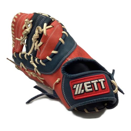 ZETT (ゼット) 軟式グローブ レッド GRAN STATUS ファーストミット 左投げ用 BRFA36013