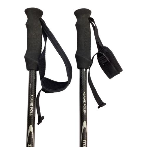 mont-bell (モンベル) トレッキングポール カーボン 2本セット 105-130cm ブラック アルパインポール