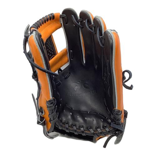 GLOVE STUDIO RYU (グローブ スタジオ リュウ) 硬式グローブ 約29cm ブラック×オレンジ