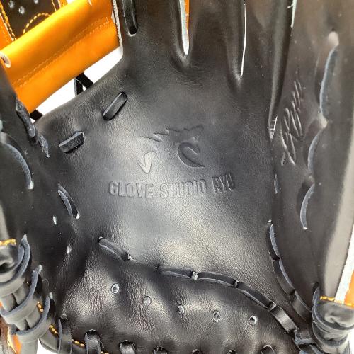 GLOVE STUDIO RYU (グローブ スタジオ リュウ) 硬式グローブ 約29cm ブラック×オレンジ