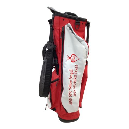 PiNG (ピン) キャディバッグ JJGA全日本刺繍有 レッド×ホワイト フーファーライト201
