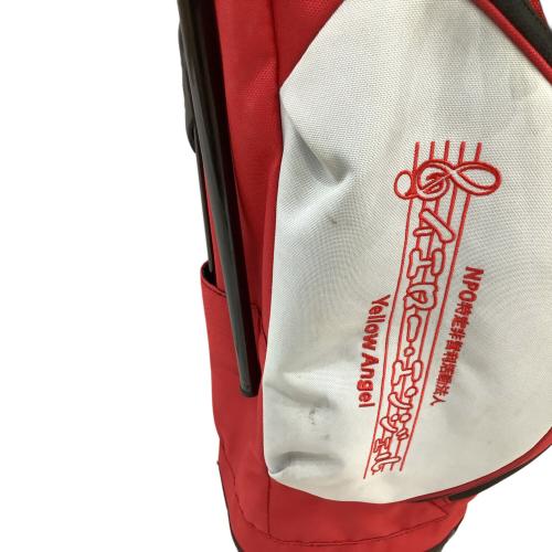 PiNG (ピン) キャディバッグ JJGA全日本刺繍有 レッド×ホワイト フーファーライト201