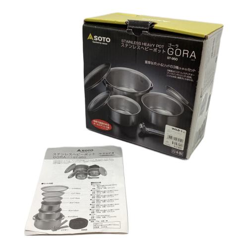 SOTO (ソト) ステンレスヘビーポッドGORA ダッチオーブン ST-950