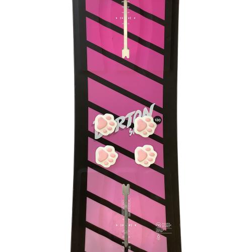 BURTON (バートン) SMALLS スノーボード キッズ ラバーキャップ無し 130cm ピンク