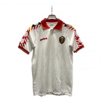 ベルギー代表 1994 アウェイ半袖ユニフォーム サッカーユニフォーム 刺繍ロゴ 当時物 背番号無し @ SIZE L