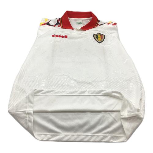 ベルギー代表 1994 アウェイ半袖ユニフォーム サッカーユニフォーム 刺繍ロゴ 当時物 背番号無し @ SIZE L