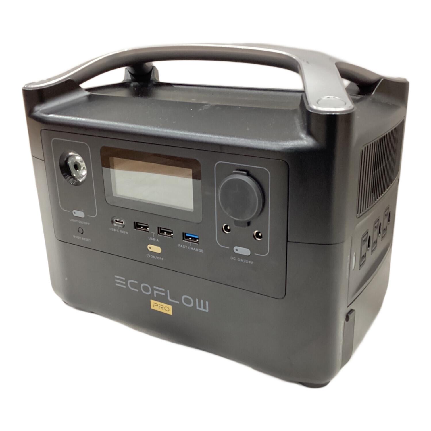 ECOFLOW (エコフロー) RIVER Pro ポータブル電源 RIVER600PRO-JP 通電